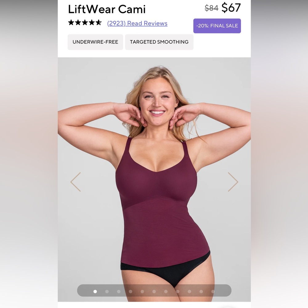 Honeylove liftware tank - Fig